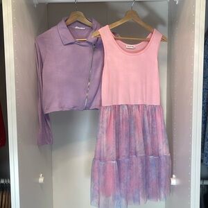 Knit Works 2 Piece Dress Set Size Large Plus (14.5-16.5)